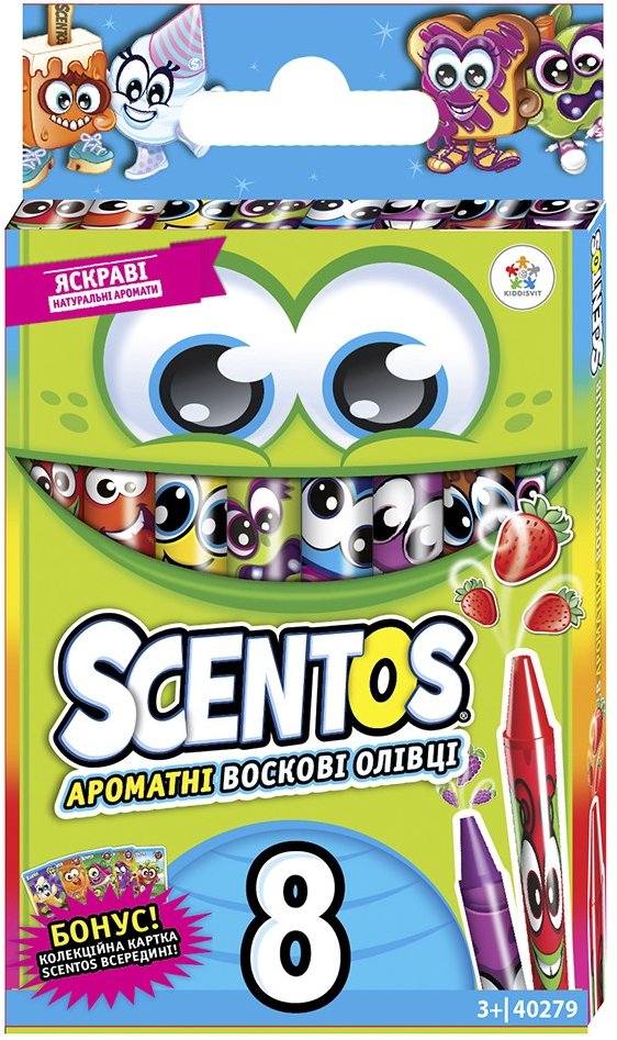 

Набор ароматных восковых мини-карандашей Scentos - Дружная Компания (8 цветов) (40279)