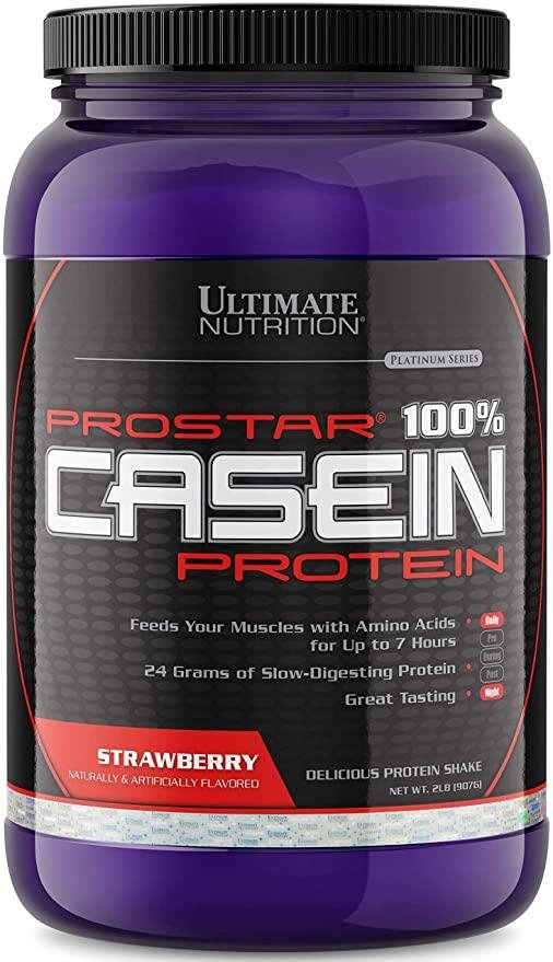 

Ultimate Prostar 100% Casein Protein 908 g/27 servings/ Strawberry