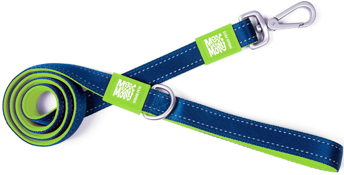 Акція на Поводок для собак Max & Molly Short Leash - Matrix Lime Green M (4894512017375) від Stylus