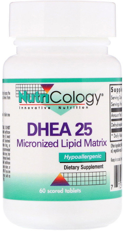 

Nutricology Dhea 25 Micronized Lipid Matrix 60 Tabs (ARG-52820)