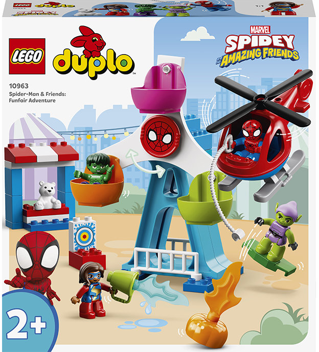 Акція на Конструктор Lego Duplo Marvel Людина-павук та його друзі: пригоди на ярмарку (10963) від Y.UA