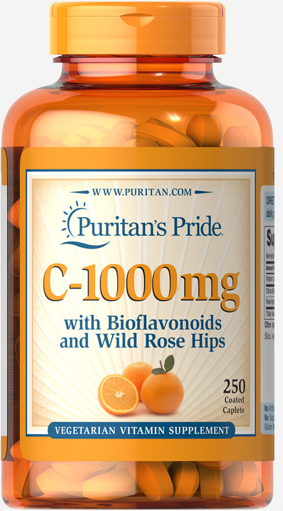 

Puritan's Pride Vitamin C-1000 mg with Bioflavonoids & Rose Hips 250 caps