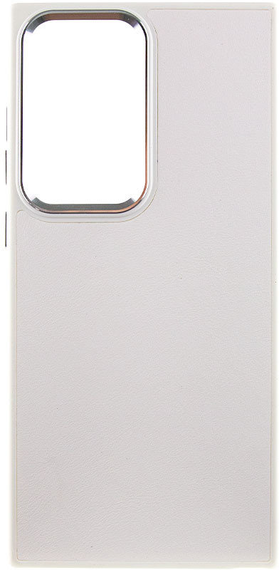 

Tpu Case Bonbon Leather Metal Style White для Samsung S918 Galaxy S23 Ultra