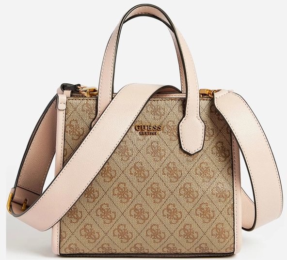 

Женская сумка тоут Guess Silvana 2 Cmprtmnt Mini Tote светло-коричневая (HWSN8665770-LLR)