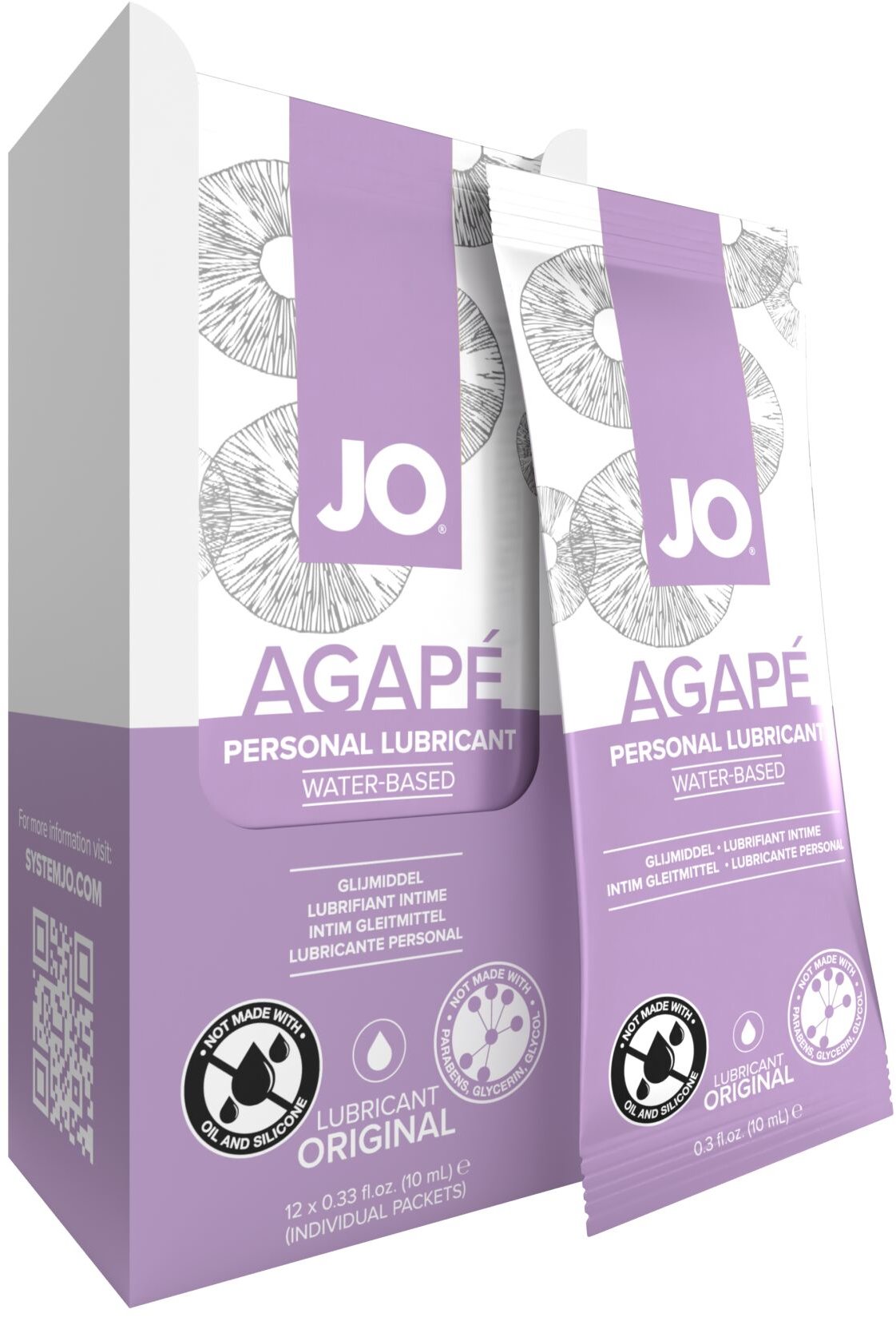 

Набір лубрикантів Foil Display Box – System Jo Agape Lubricant – 12 x 10ml