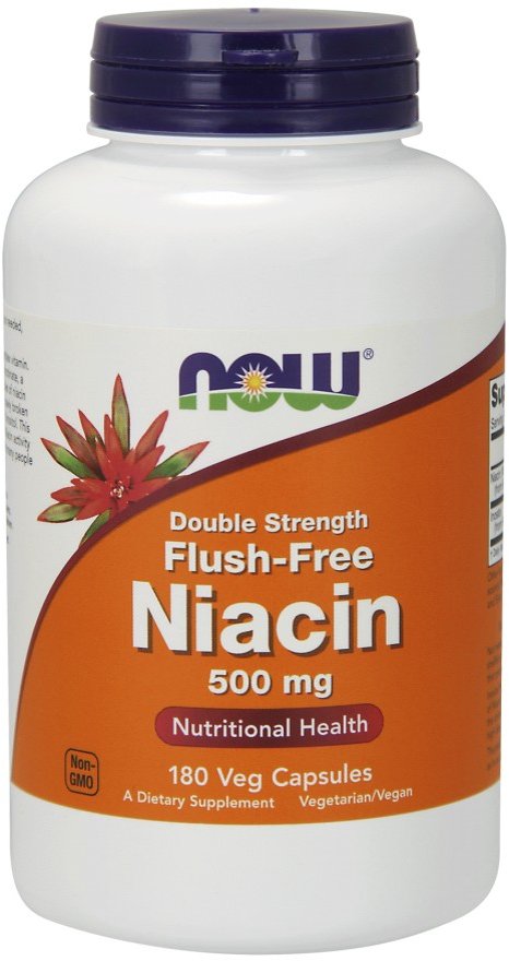 

Now Foods Flush-Free Niacin 500 mg Double Strength 180 caps