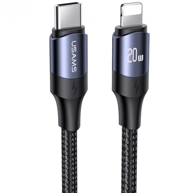 Акція на Usams Cable USB-C to USB-C Pd 100W 1.2m Black (US-SJ524) від Stylus