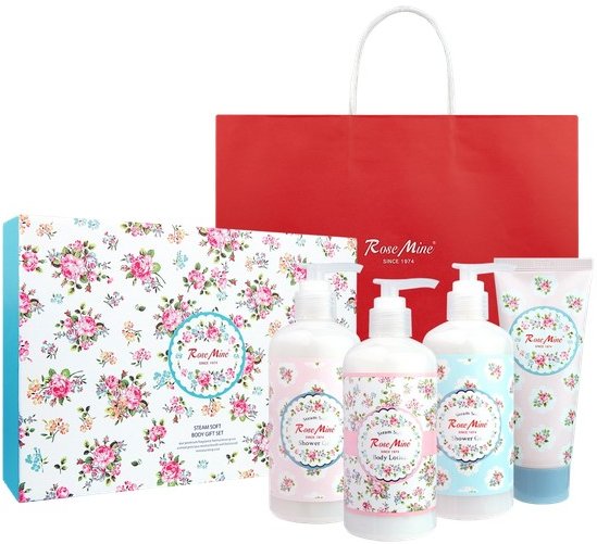 

Kiss by Rosemine Steam Soft Body Gift Set Парфюмированный набор для ухода за телом 300ml + 300ml + 300ml + 100g