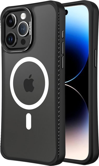 

Vokamo Case with MagSafe Ice Glass Black для iPhone 15 Pro Max (NVK010841)