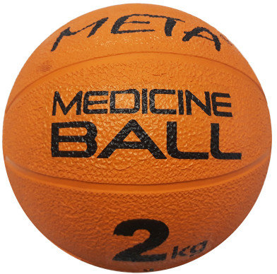 Акція на Медбол Meta Colour Medicine Ball 2 kg оранжевый Уни 19.5 см (3000200100) від Stylus