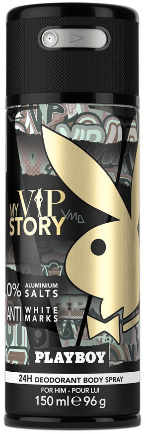 

Парфюмированный дезодорант Playboy Vip Story Men 150 ml