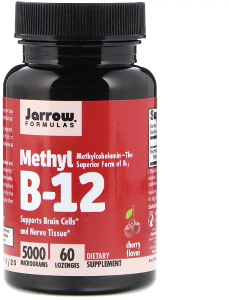 

Jarrow Formulas Methyl B-12 Cherry Flavor 5000 mcg 60 Lozenges (JRW-18004)