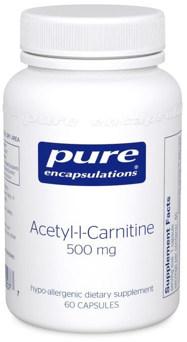 Акція на Pure Encapsulations Acetyl-l-Carnitine 500 mg 60 caps (PE-00007) від Stylus