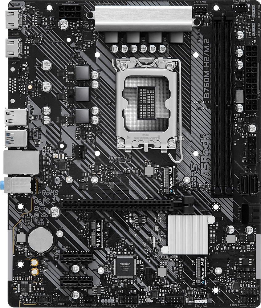 Акція на ASRock B760M-H2/M.2 від Stylus